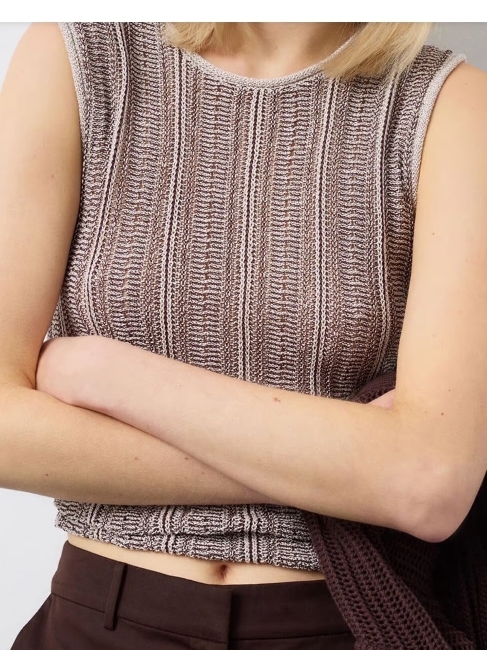 Massimo Dutti Textured Knit Top